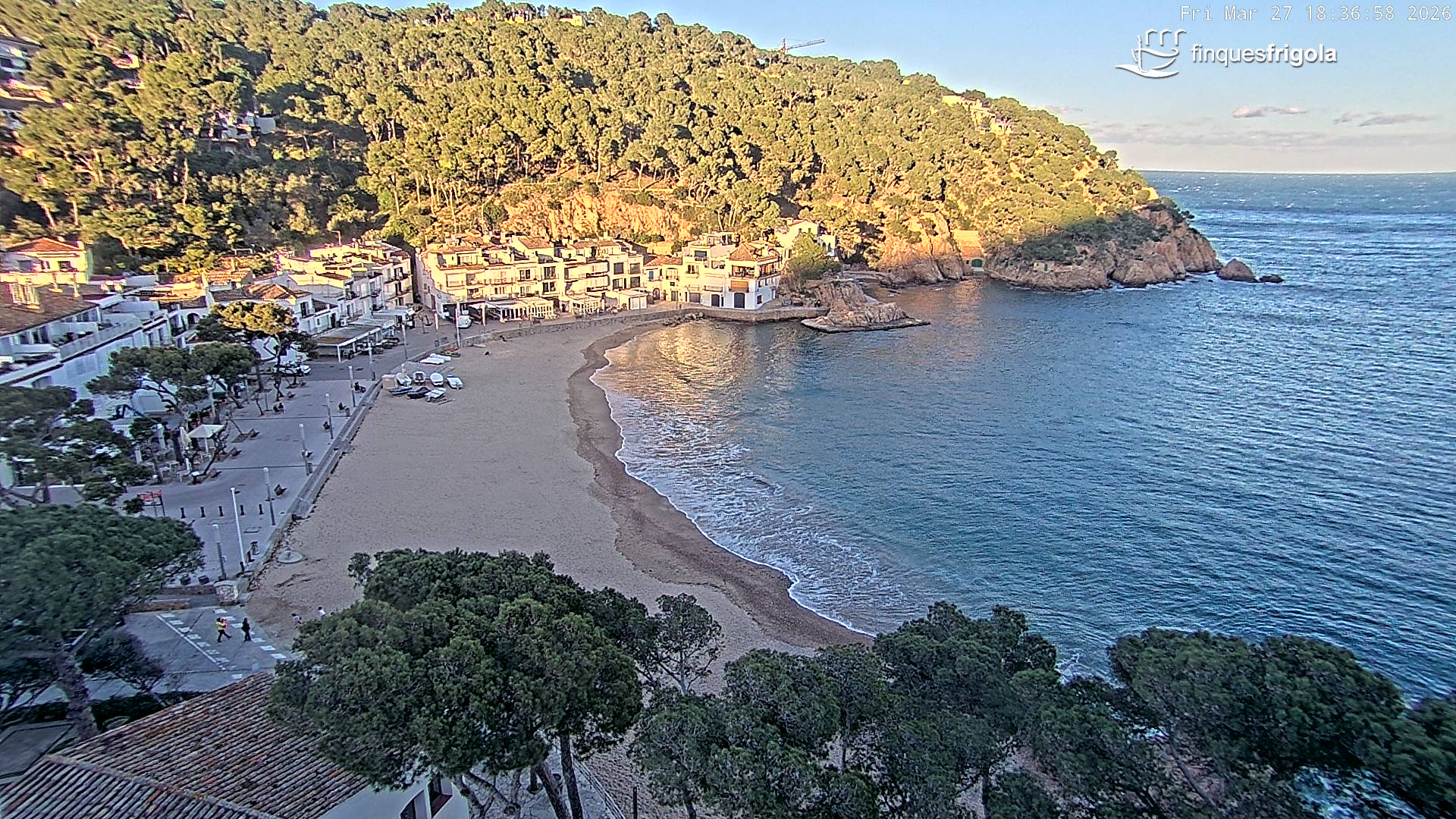 Webcam de Tamariu playa