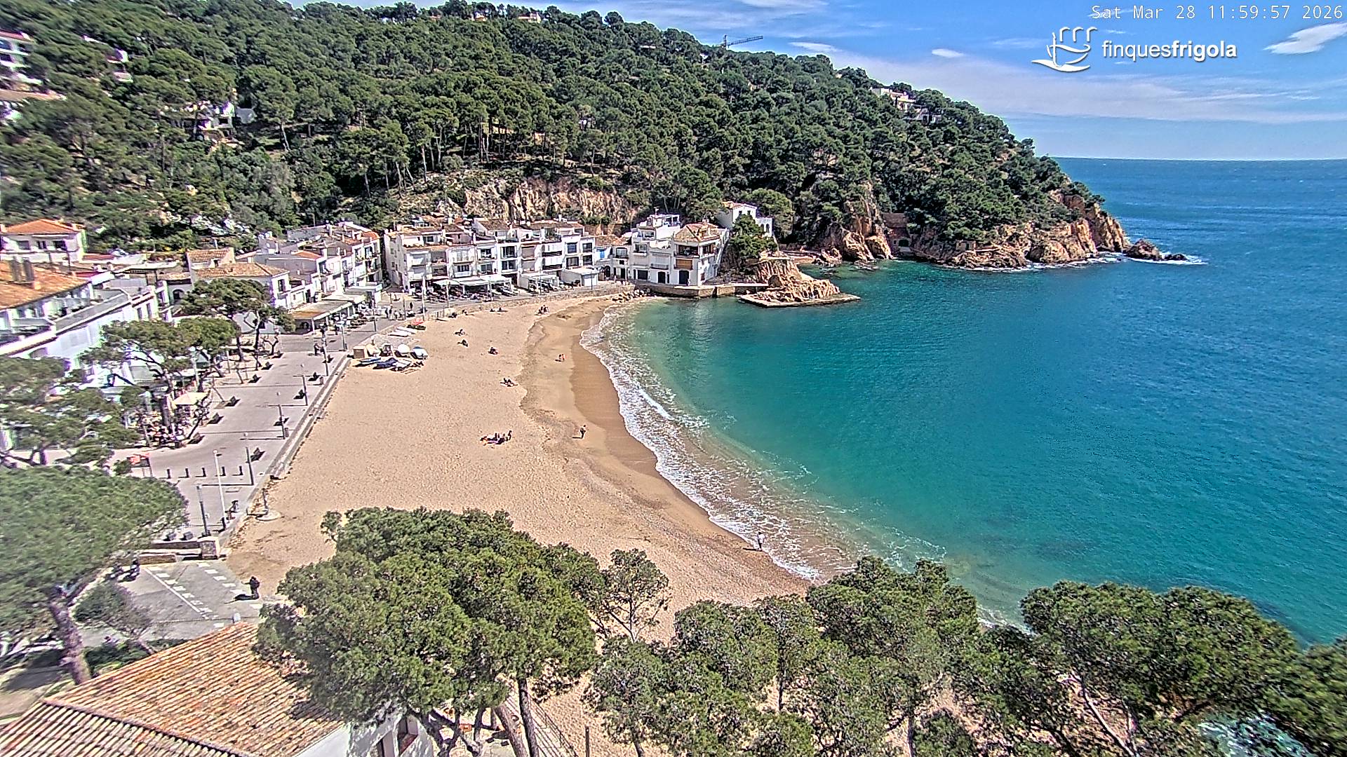 Webcam de Tamariu playa