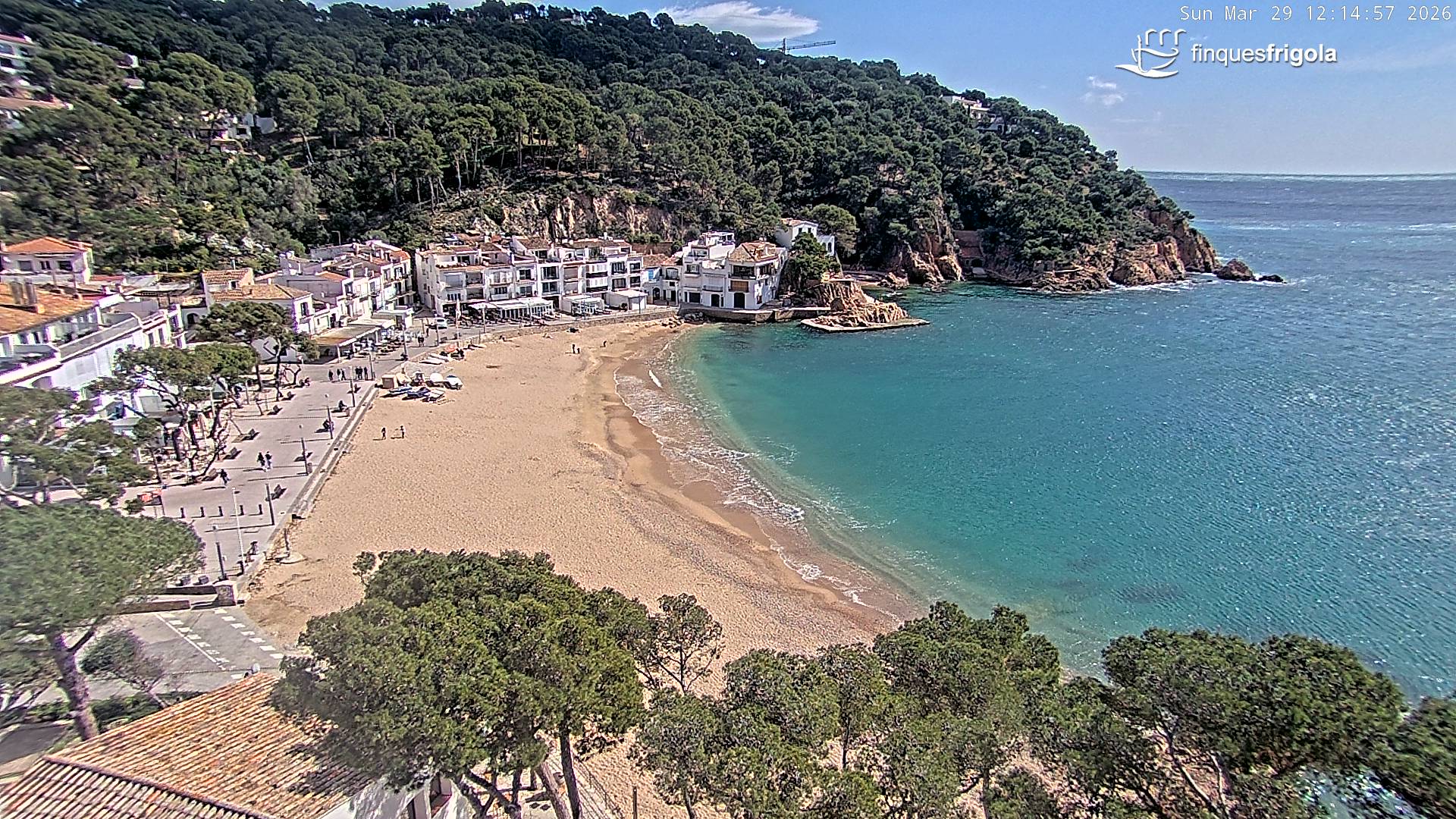 Webcam de Tamariu playa