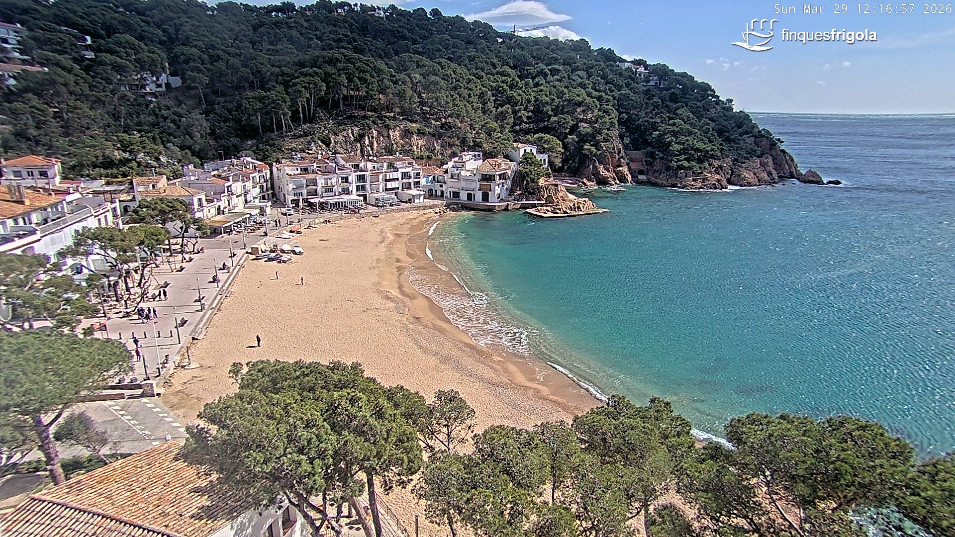 Webcam de Tamariu playa