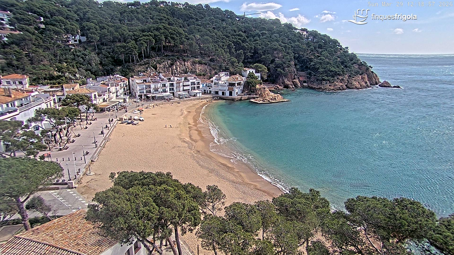 Webcam de Tamariu playa