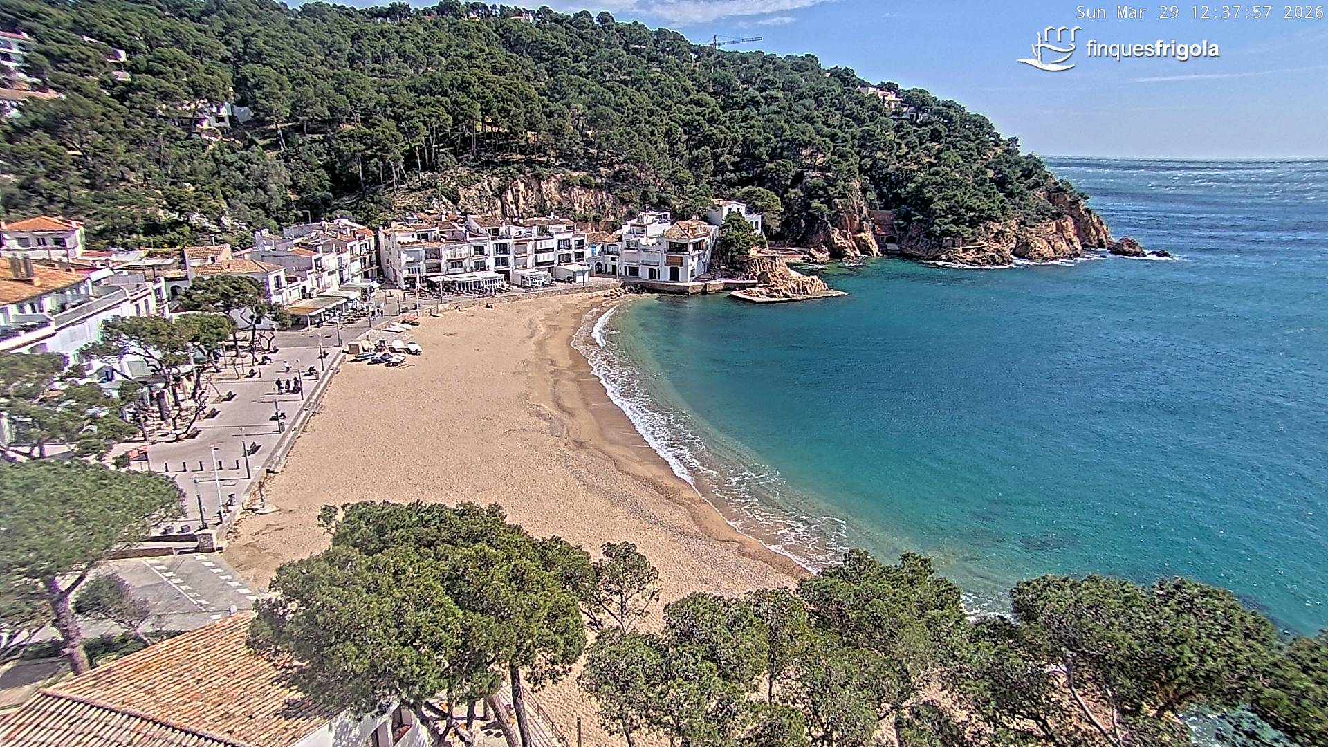 Webcam de Tamariu playa