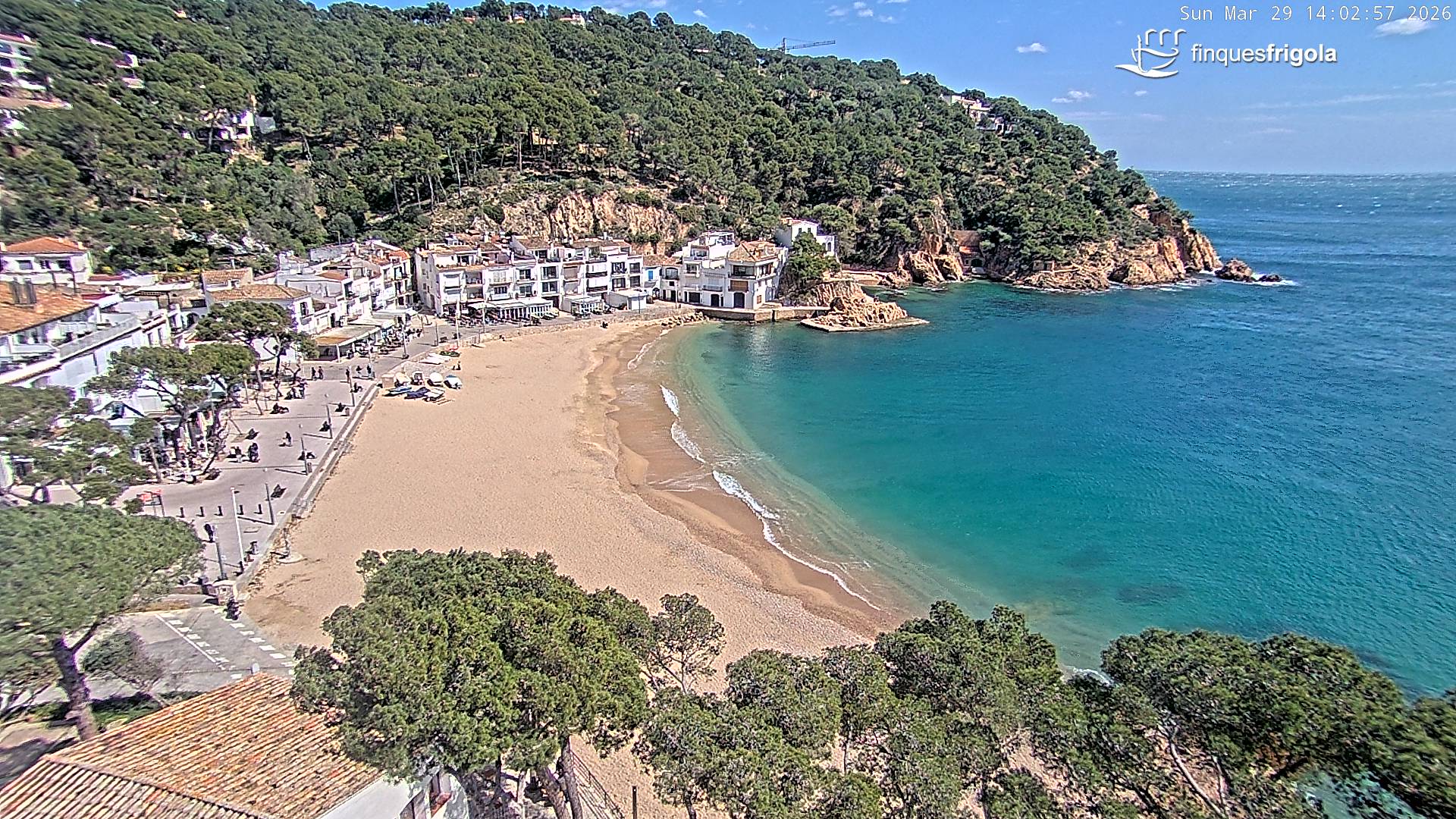 Webcam de Tamariu playa