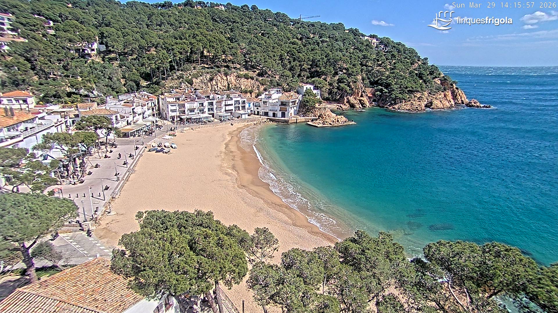 Webcam de Tamariu playa