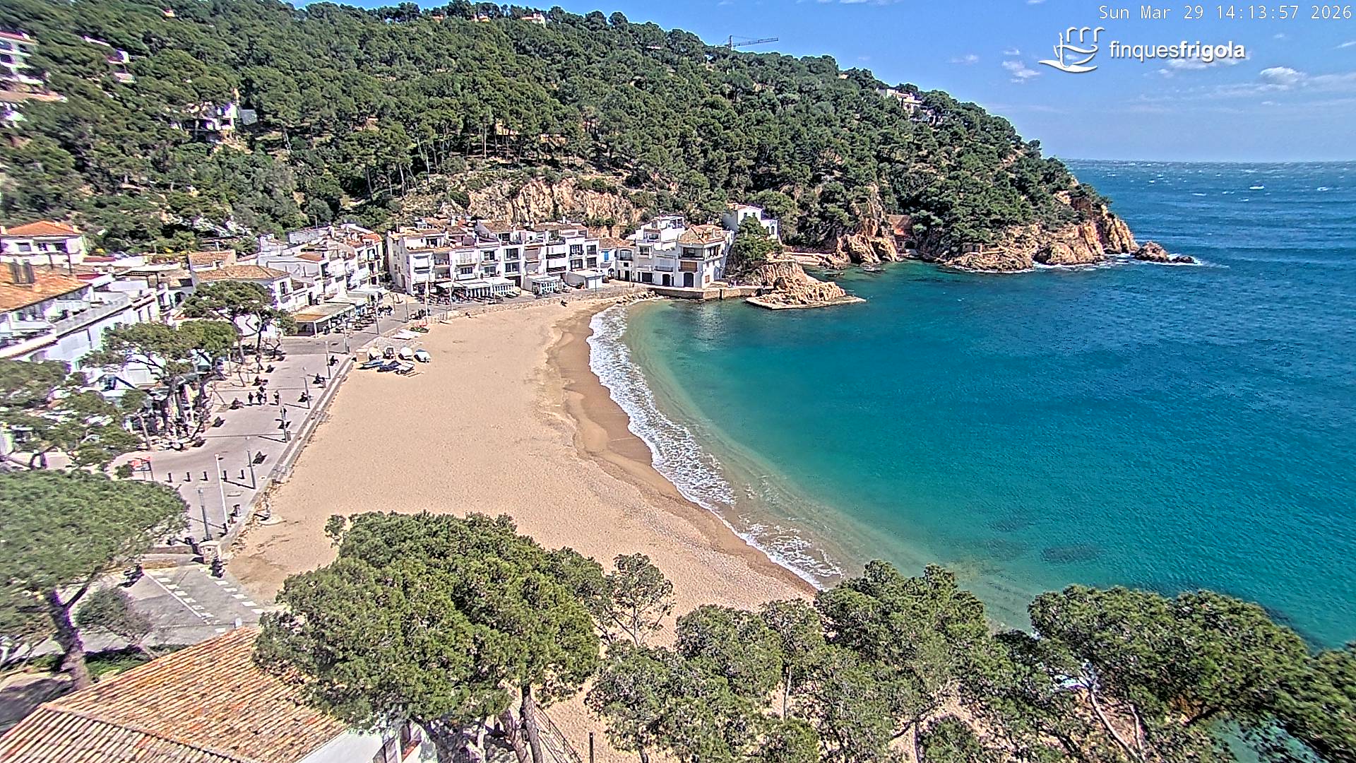 Webcam de Tamariu playa