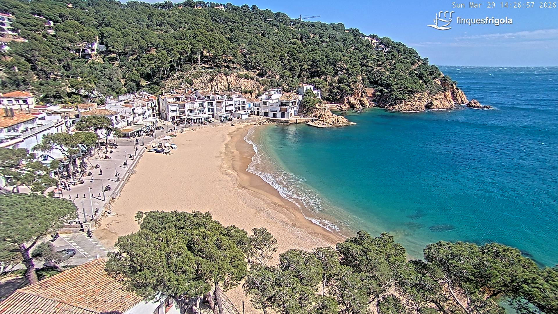 Webcam de Tamariu playa