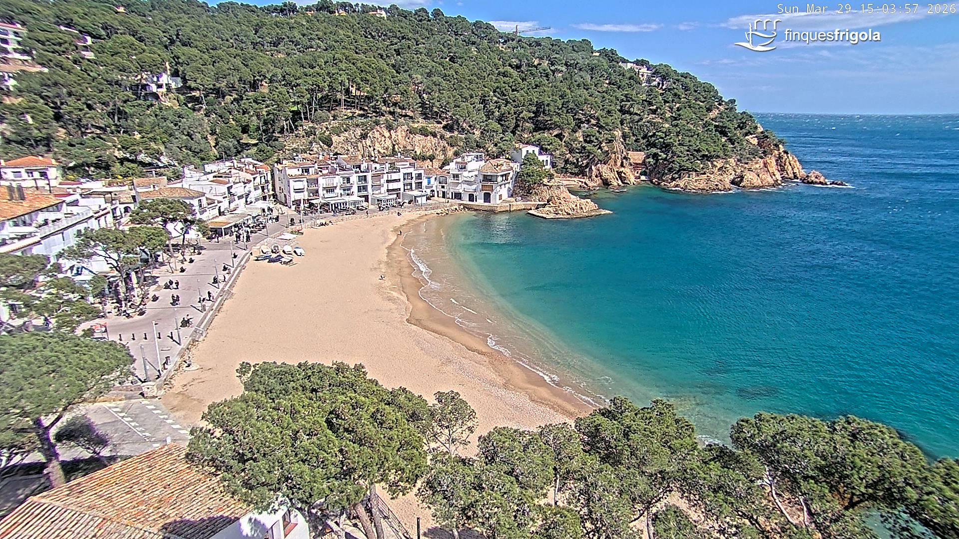 Webcam de Tamariu playa