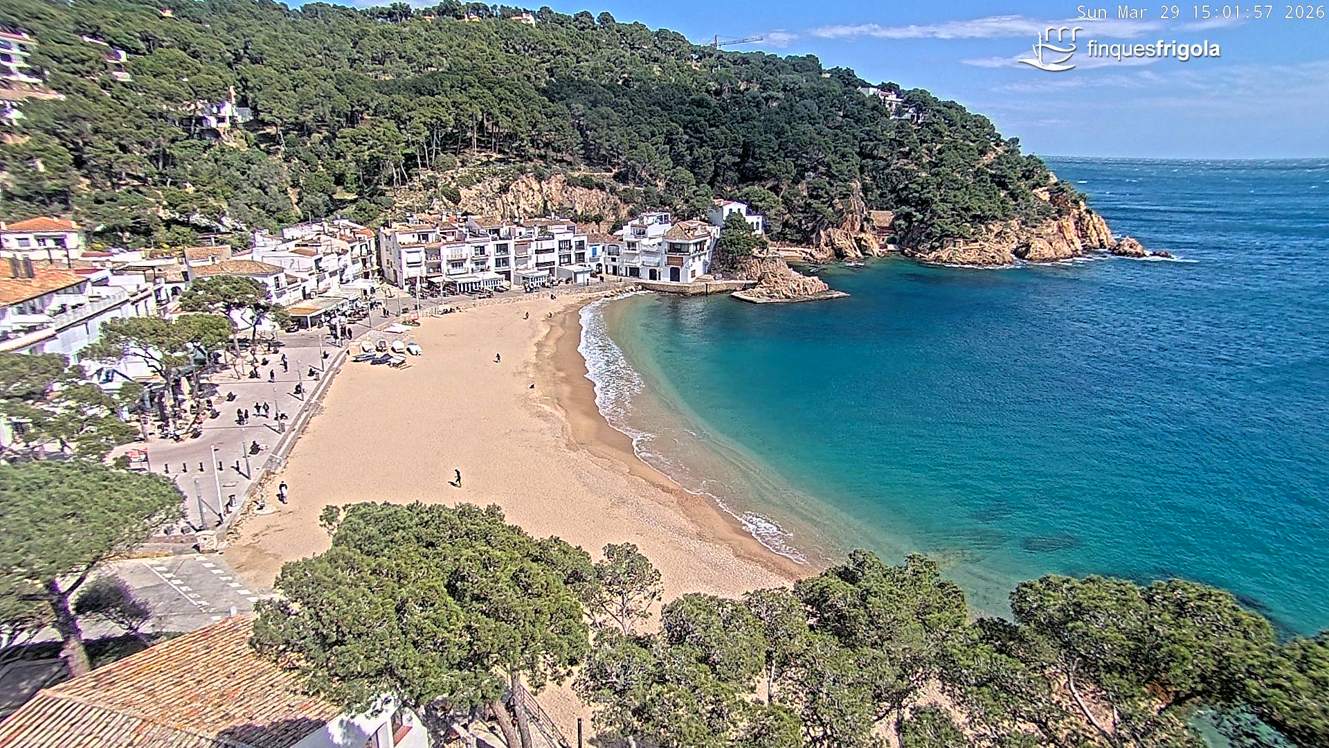 Webcam de Tamariu playa