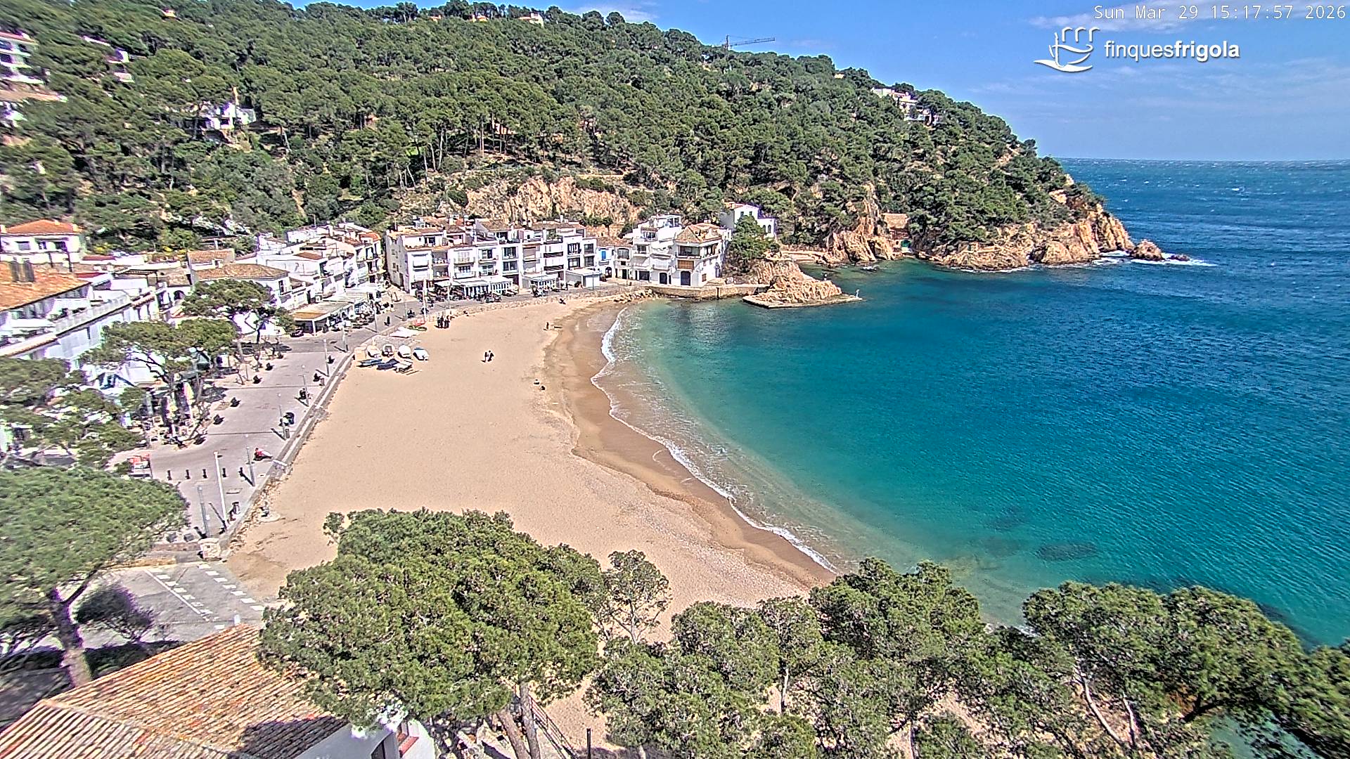 Webcam de Tamariu playa