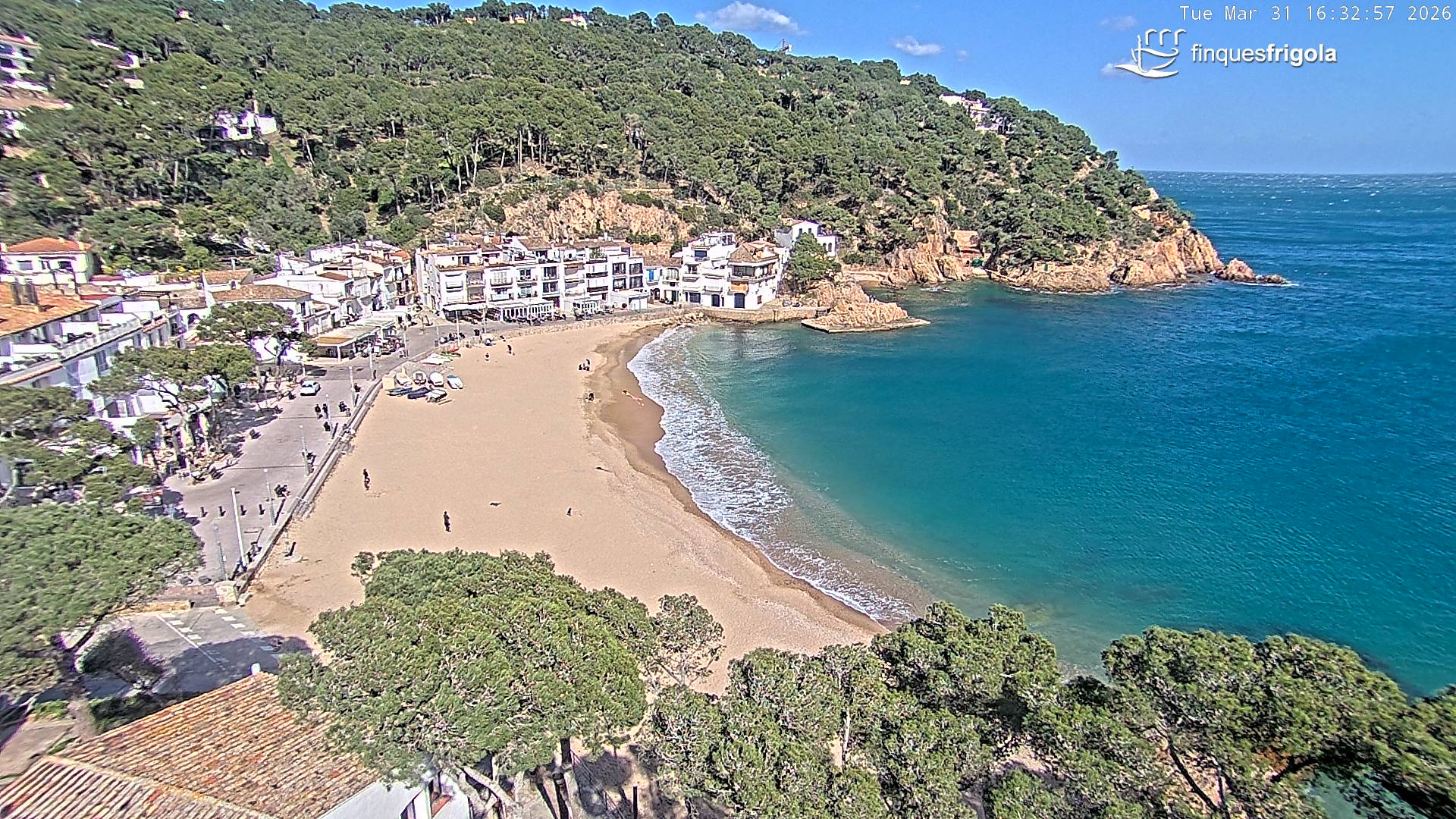 Webcam de Tamariu playa