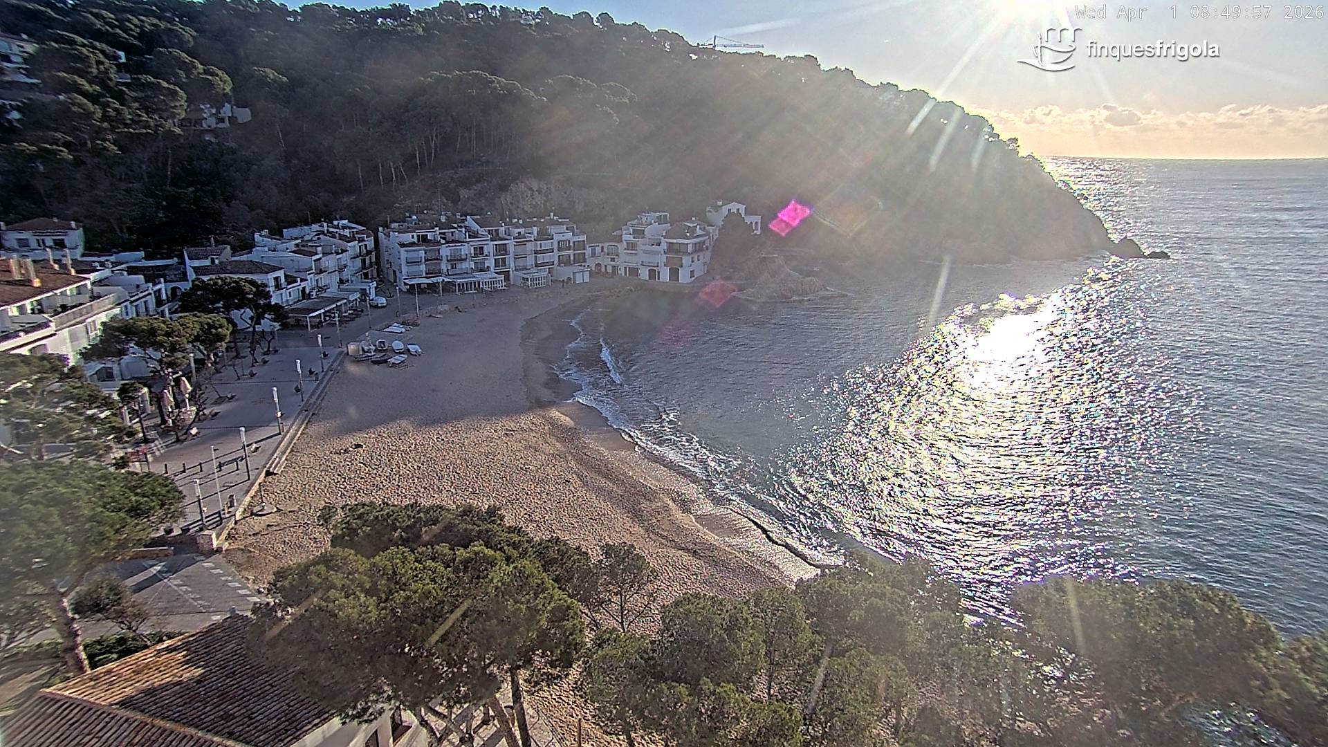 Webcam de Tamariu playa