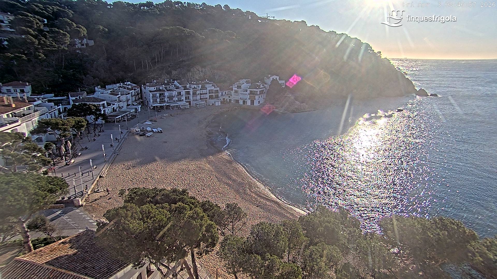 Webcam de Tamariu playa
