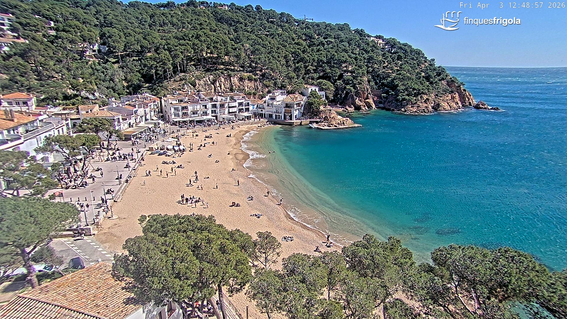 Webcam de Tamariu playa