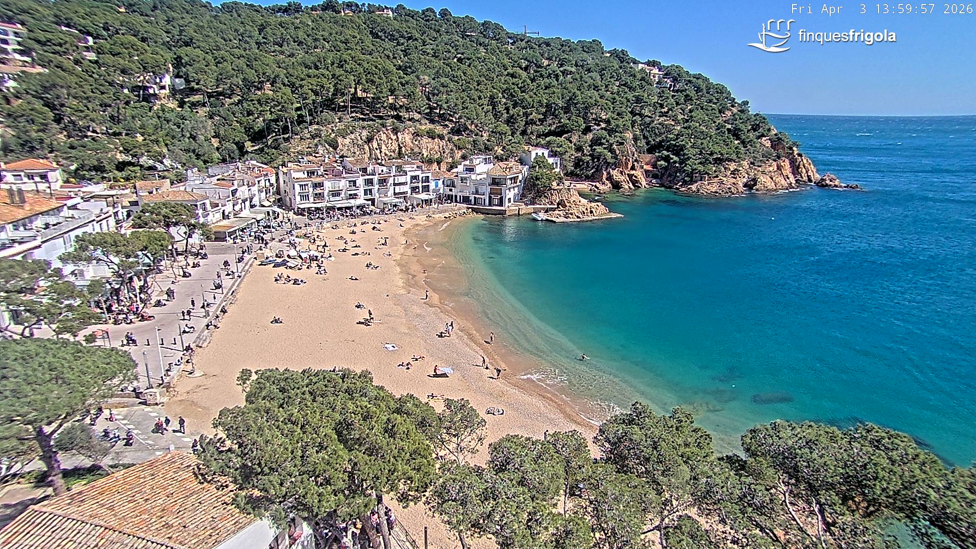 Webcam de Tamariu playa