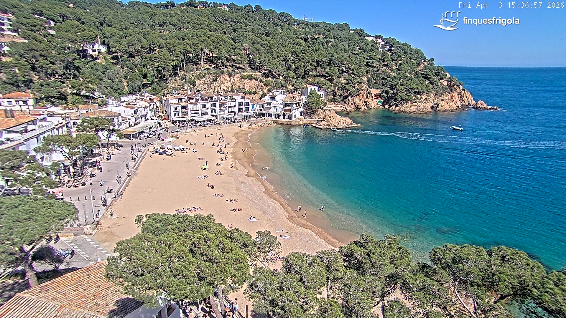 Webcam de Tamariu playa