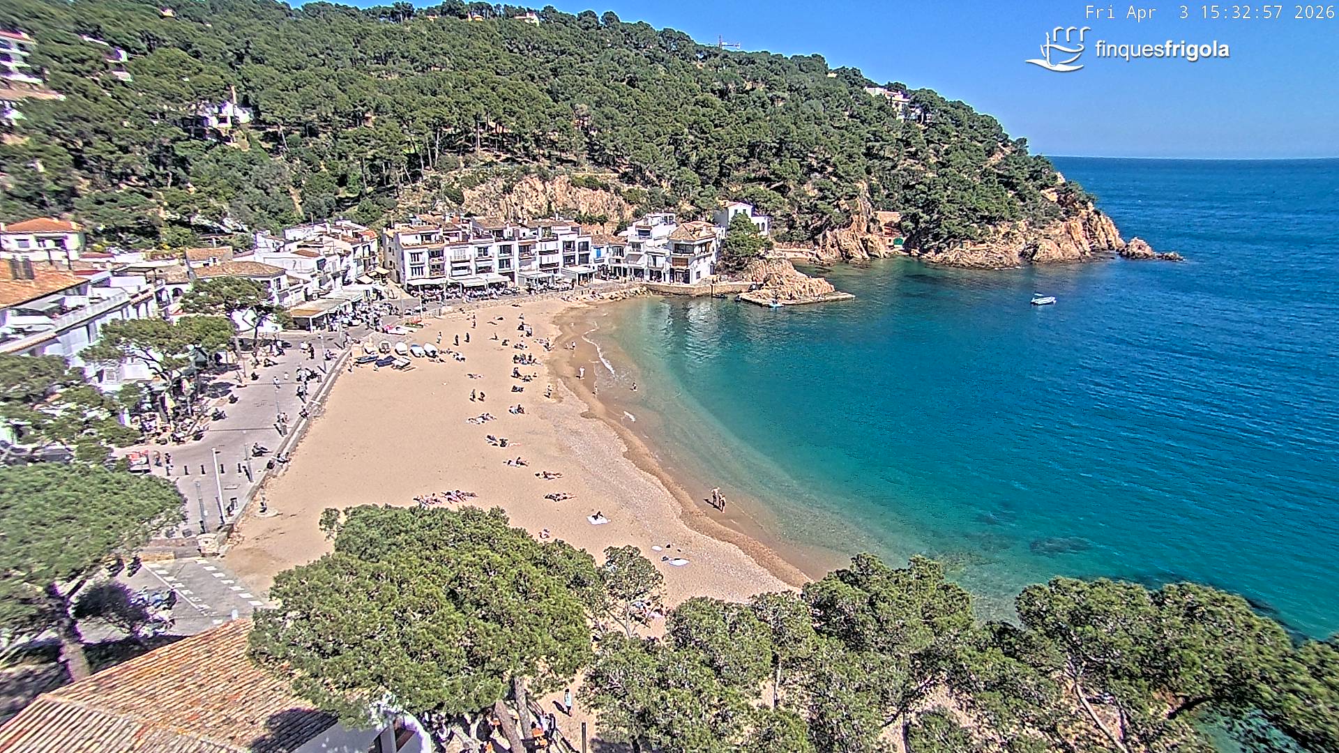 Webcam de Tamariu playa