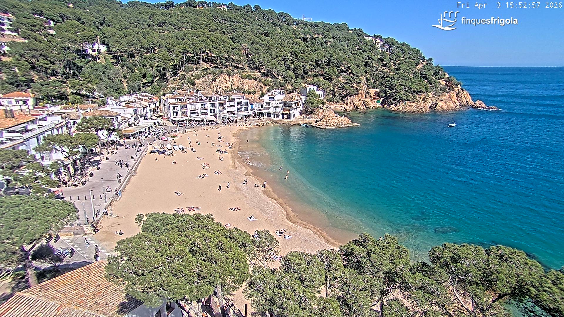 Webcam de Tamariu playa