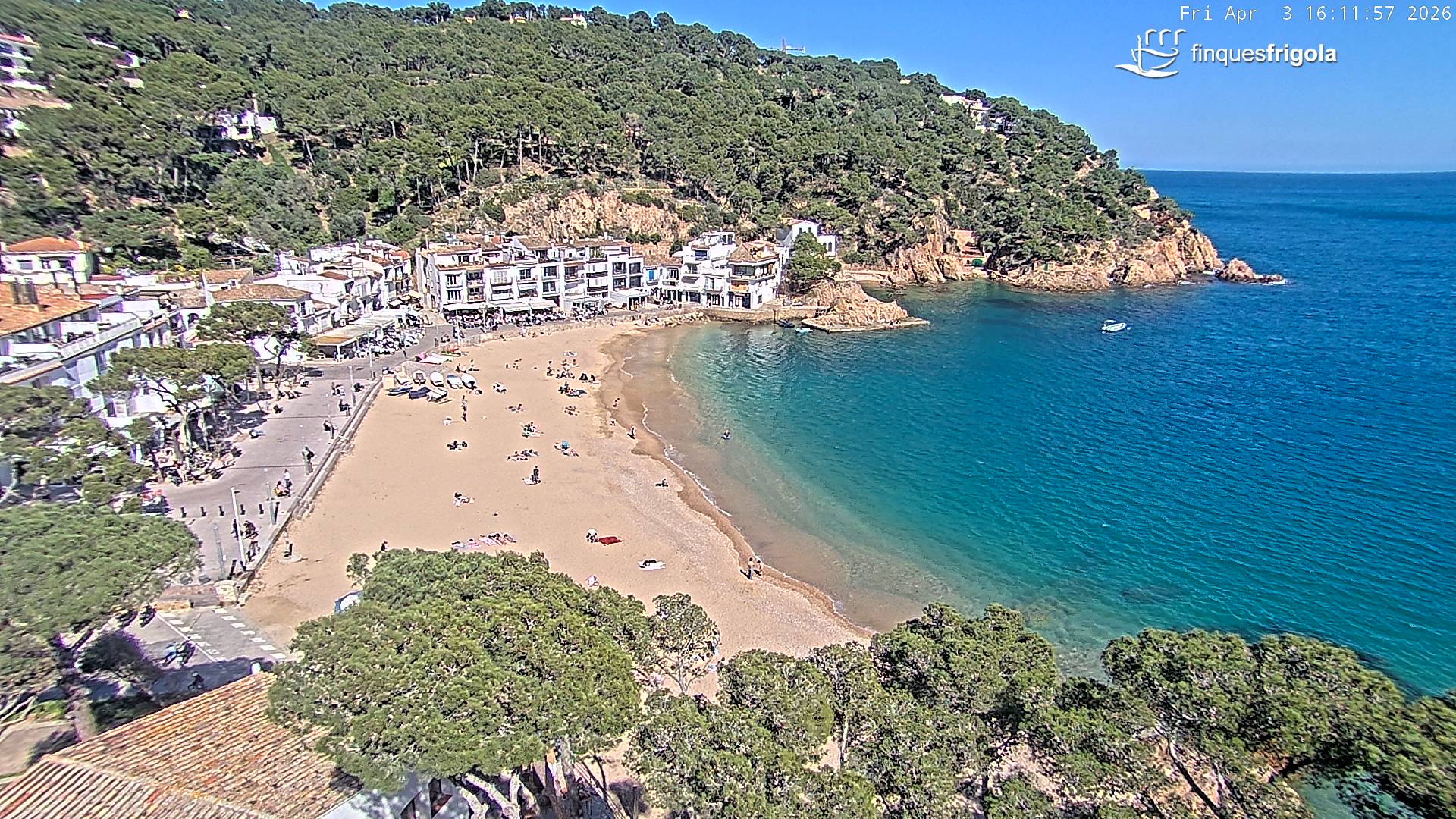 Webcam de Tamariu playa