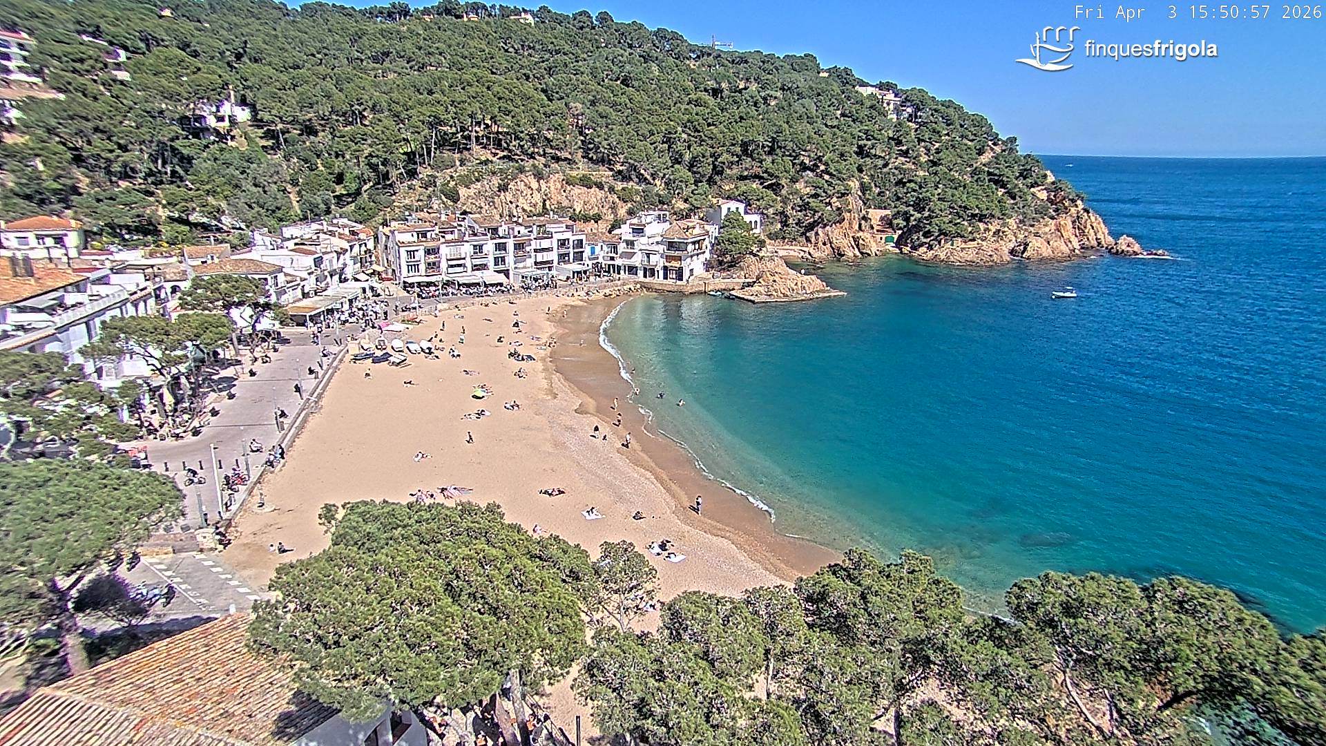 Webcam de Tamariu playa