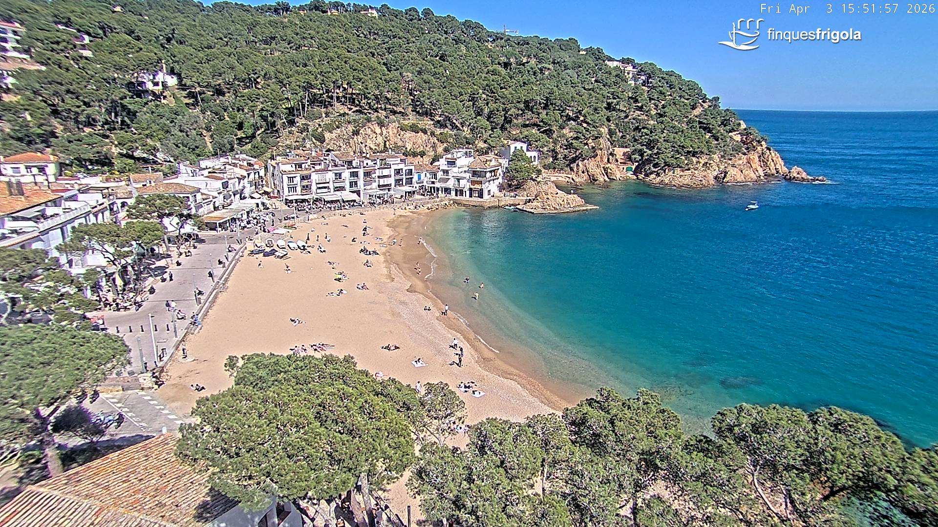 Webcam de Tamariu playa