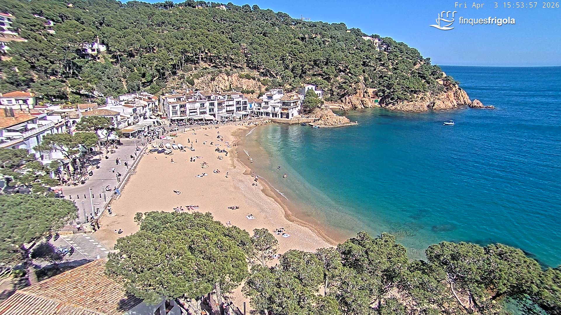 Webcam de Tamariu playa