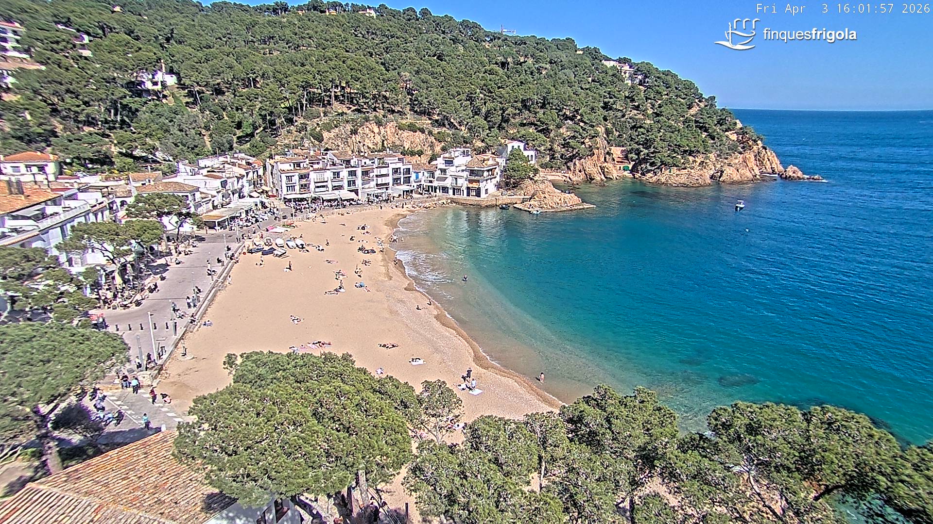 Webcam de Tamariu playa