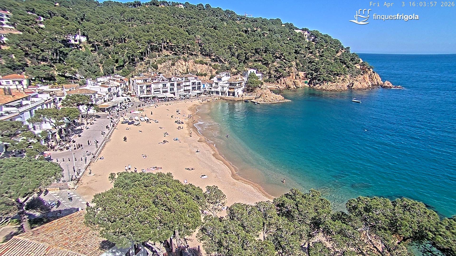 Webcam de Tamariu playa