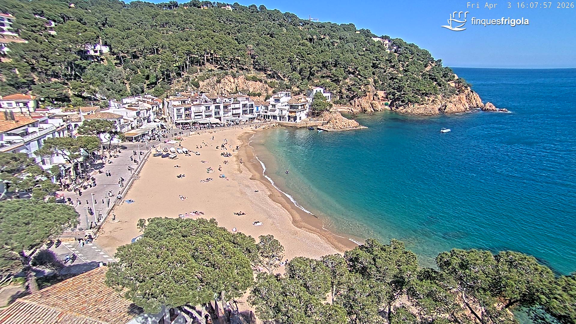 Webcam de Tamariu playa