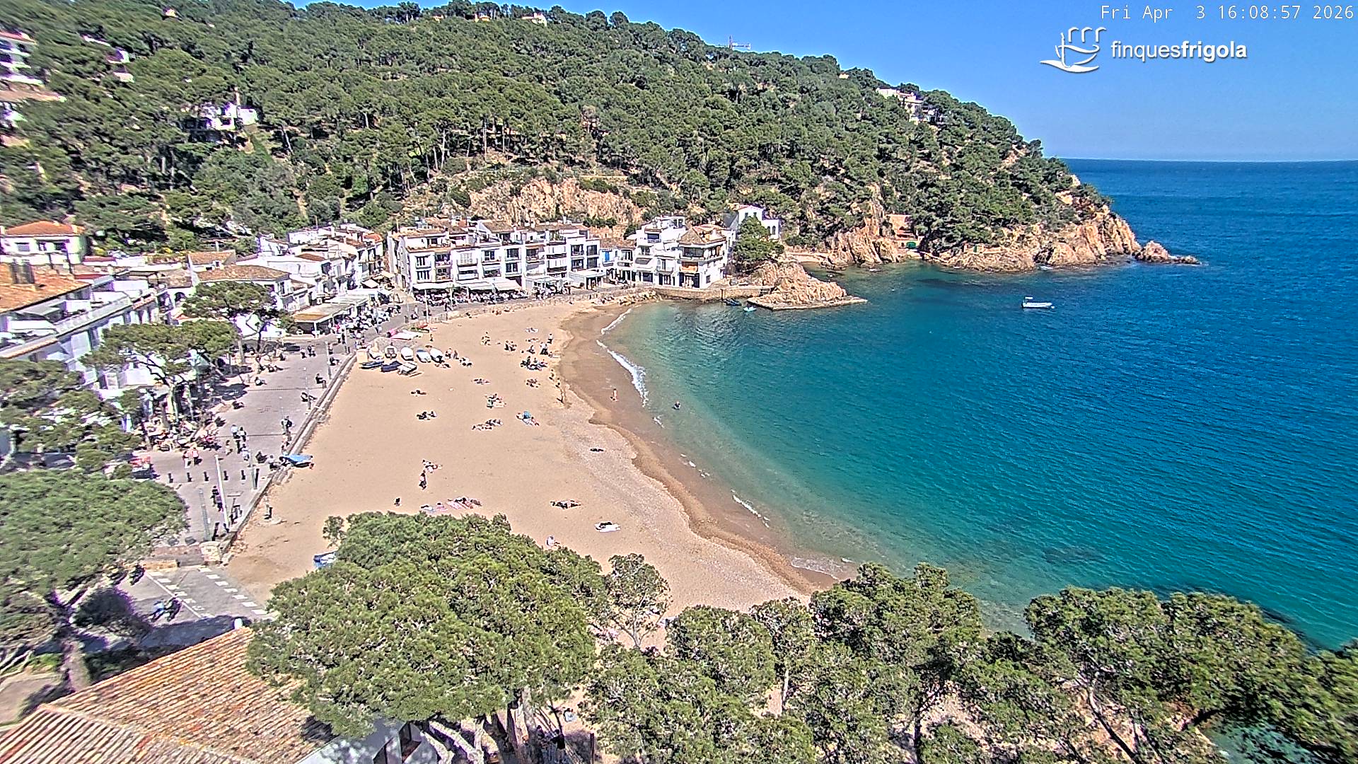 Webcam de Tamariu playa