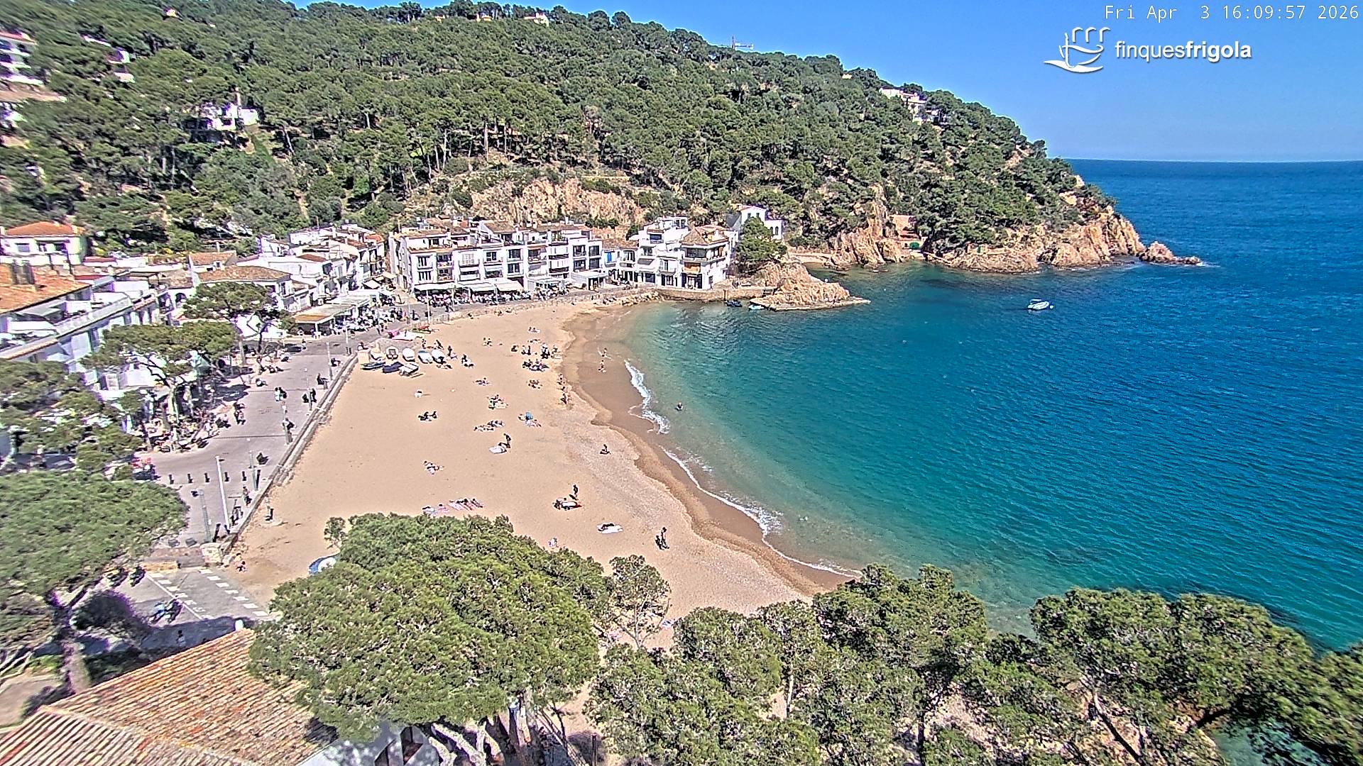 Webcam de Tamariu playa