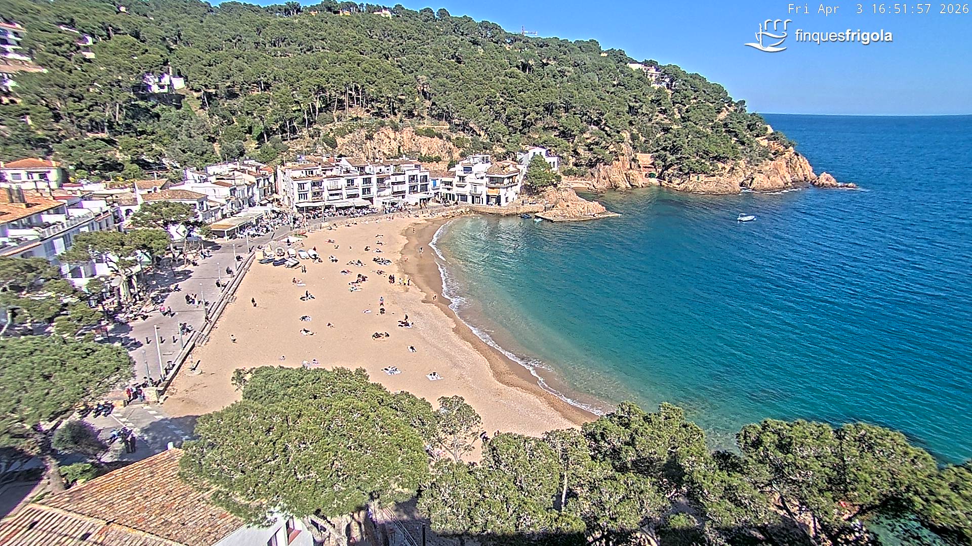 Webcam de Tamariu playa