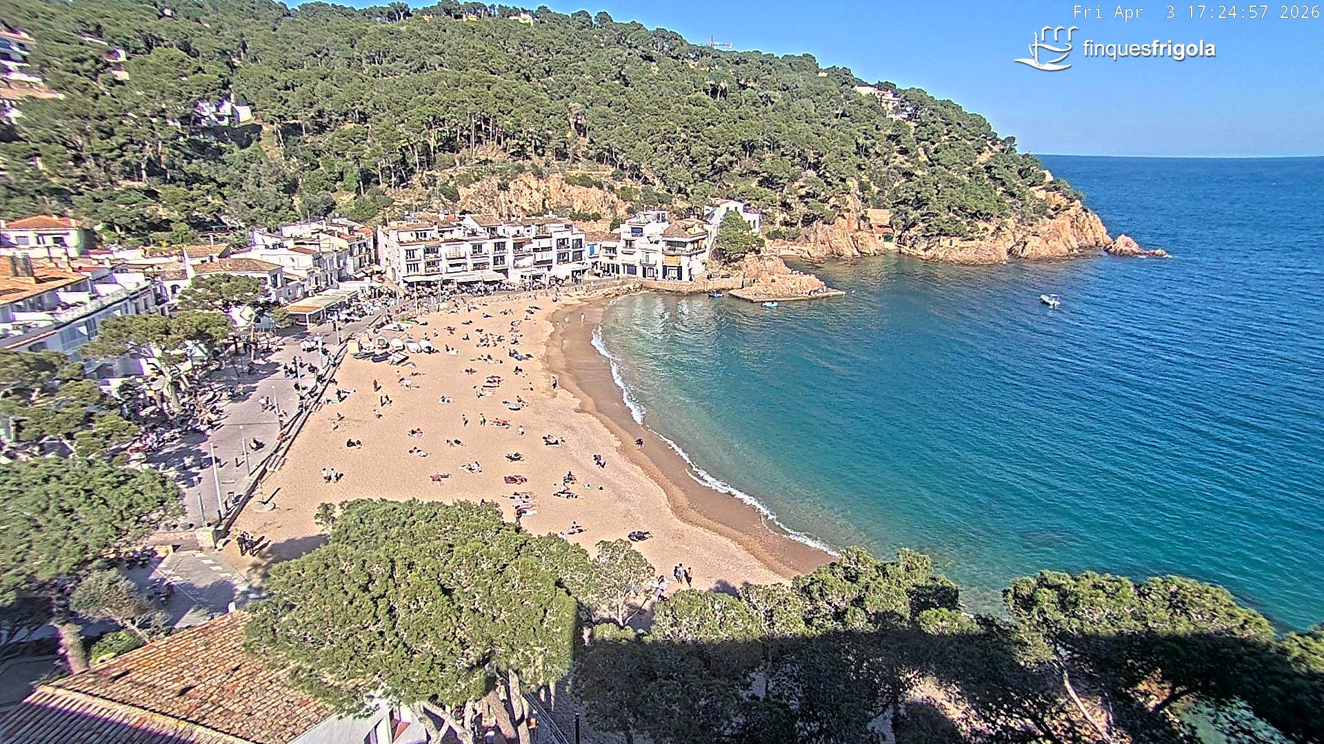 Webcam de Tamariu playa