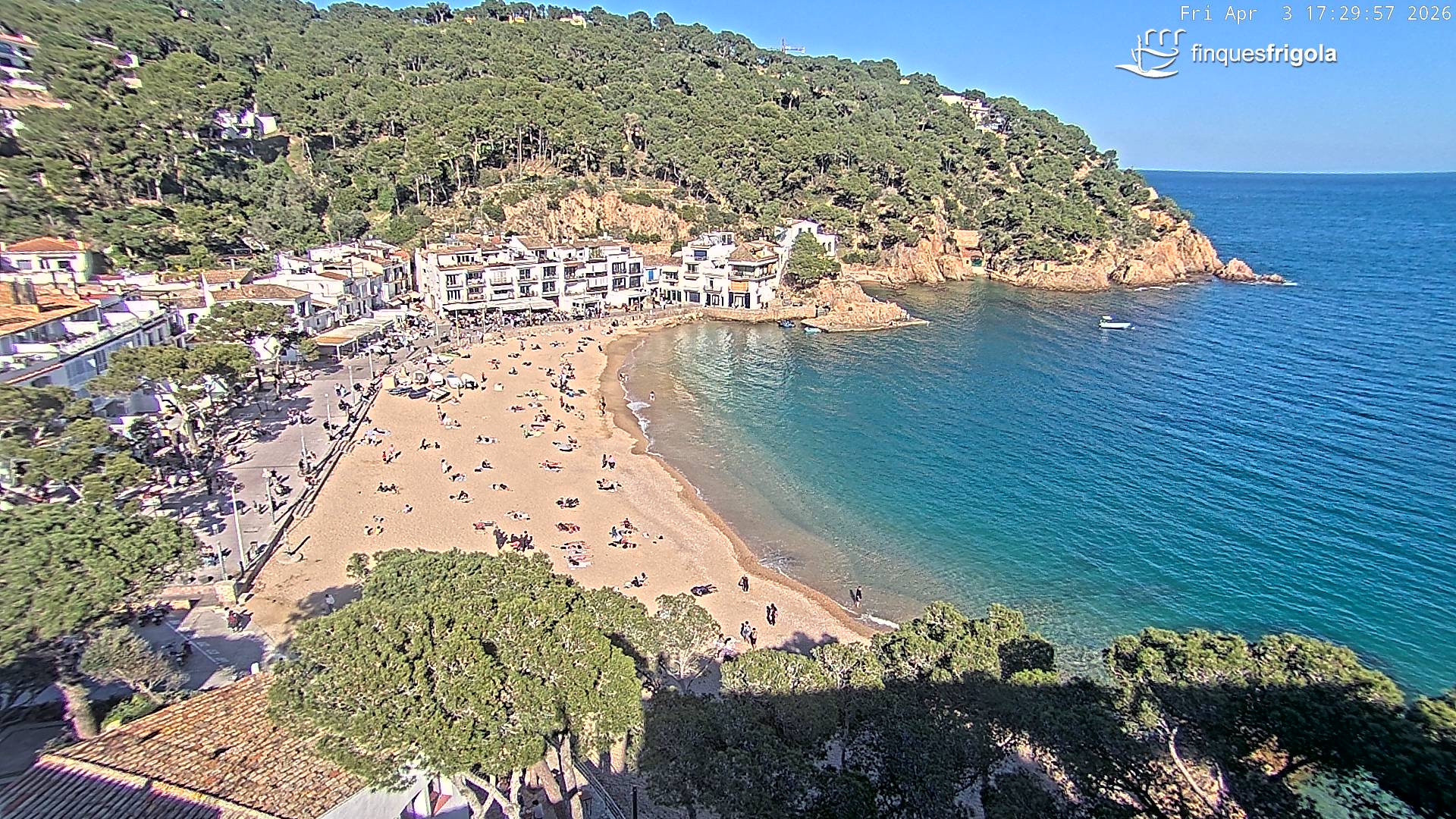 Webcam de Tamariu playa