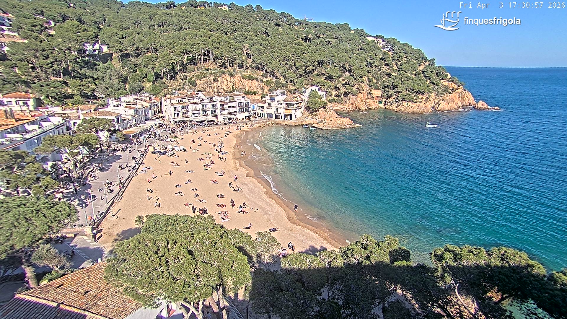 Webcam de Tamariu playa