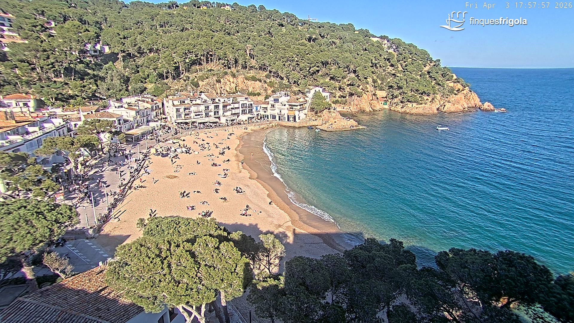 Webcam de Tamariu playa