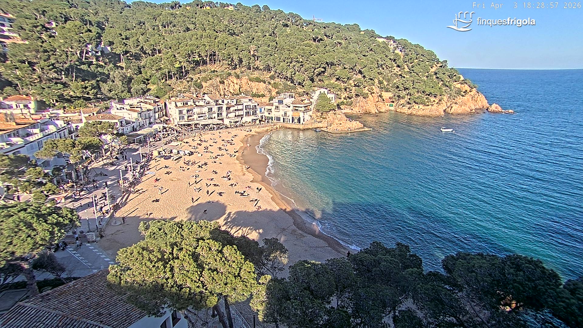 Webcam de Tamariu playa