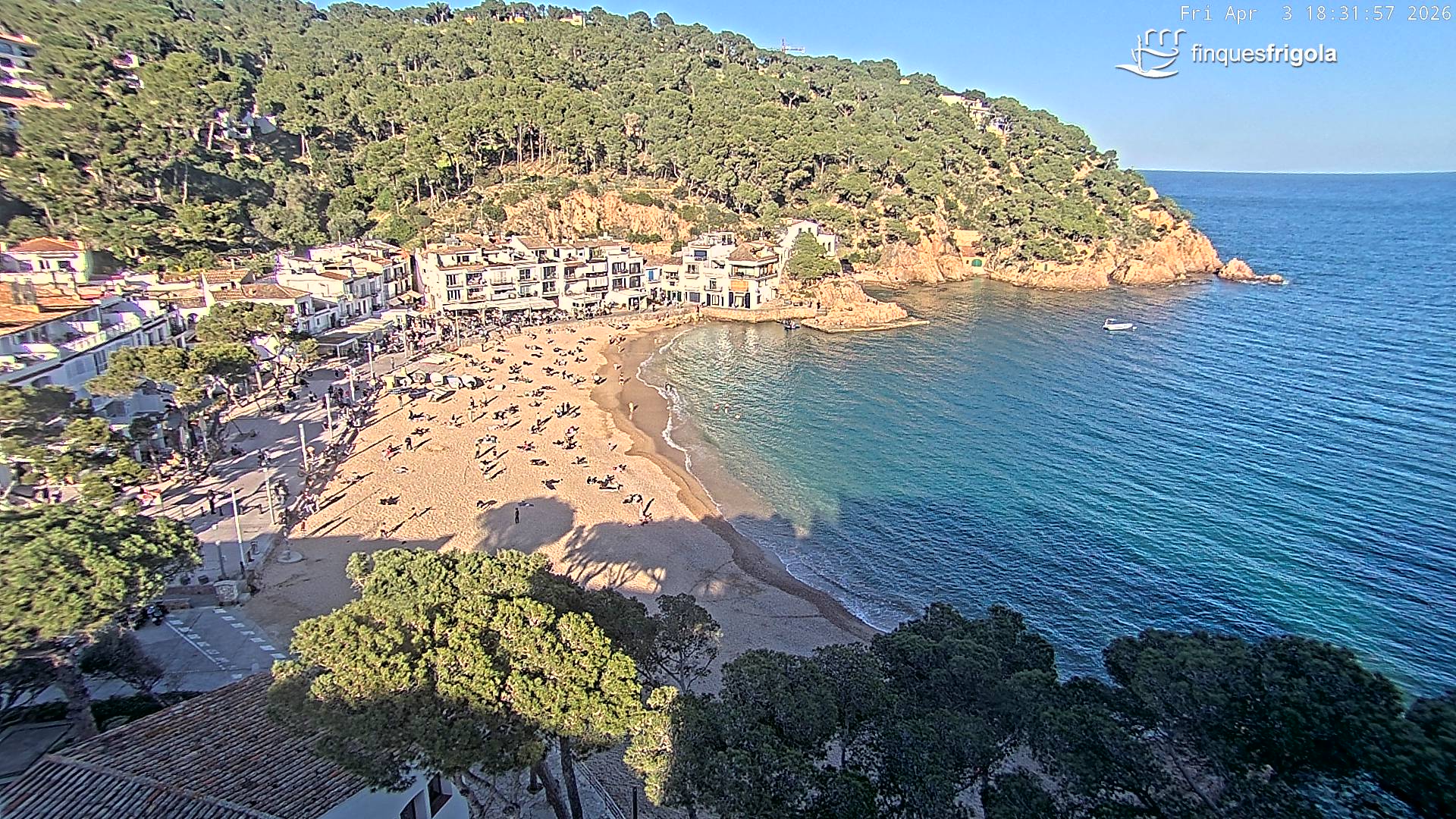 Webcam de Tamariu playa