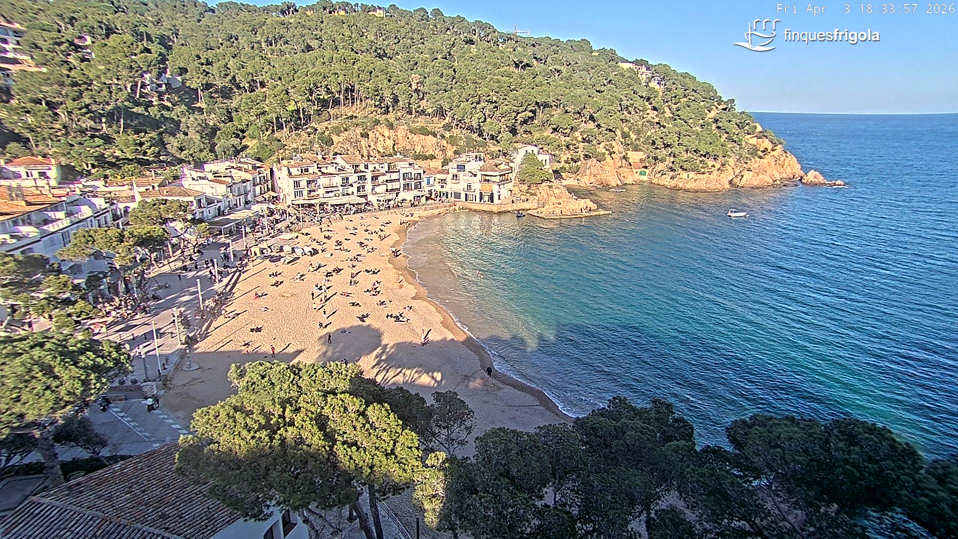 Webcam de Tamariu playa