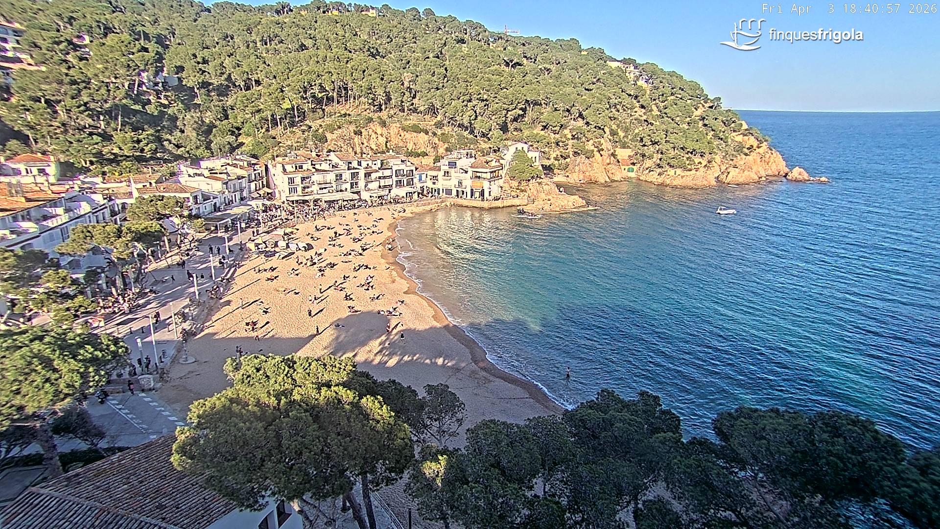 Webcam de Tamariu playa