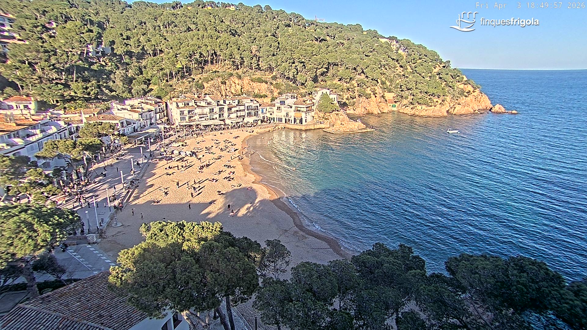 Webcam de Tamariu playa
