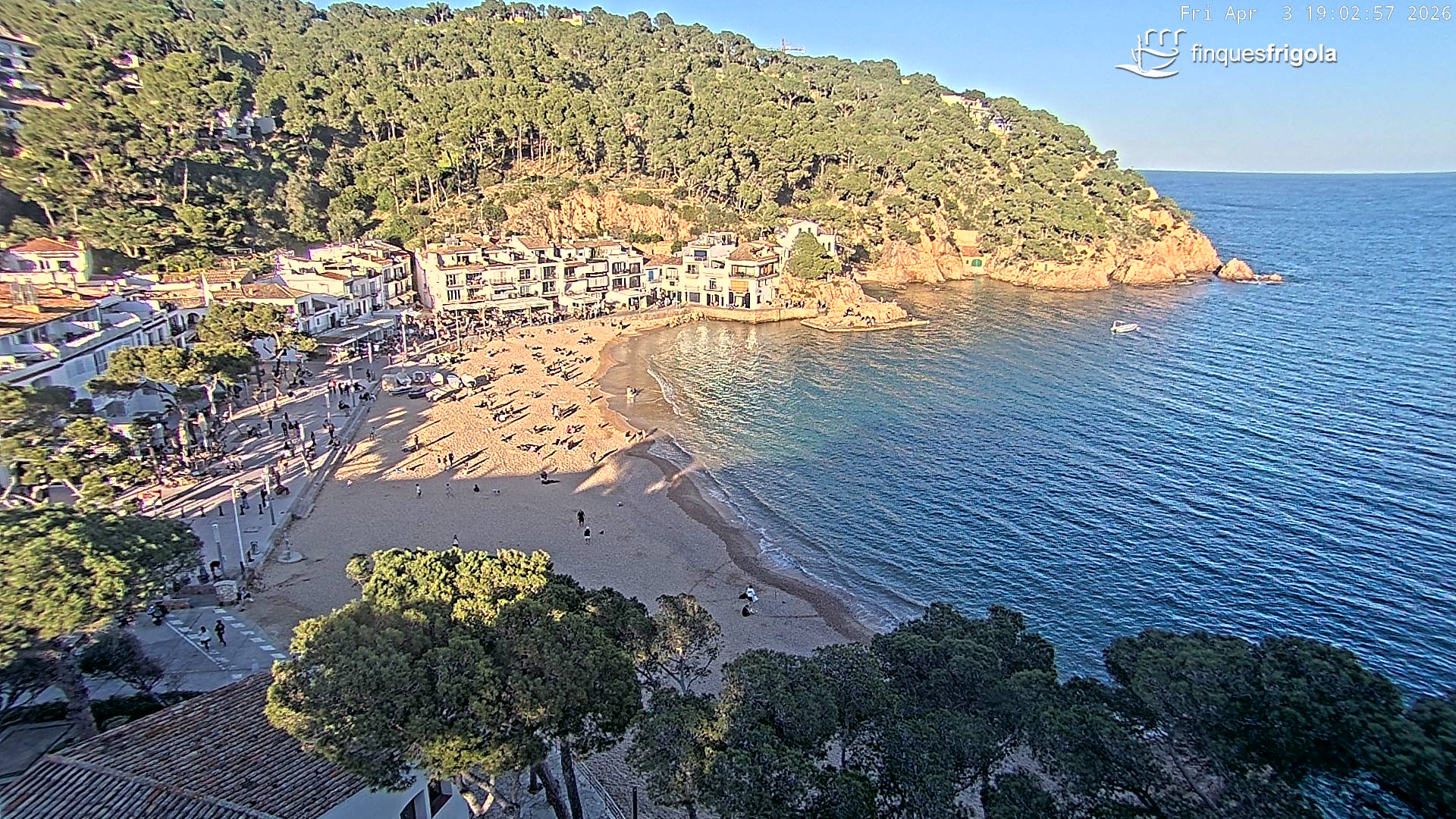 Webcam de Tamariu playa