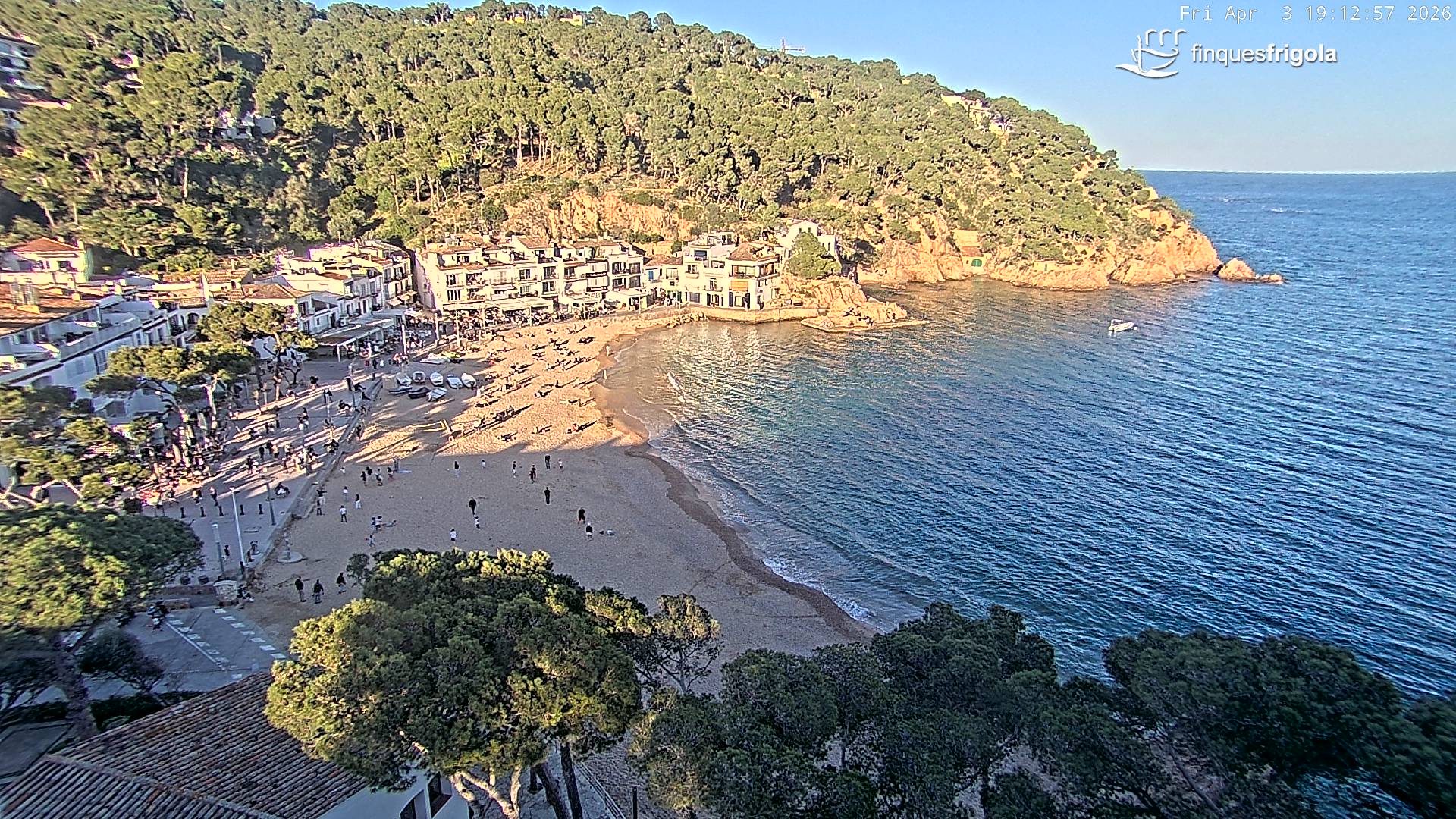 Webcam de Tamariu playa