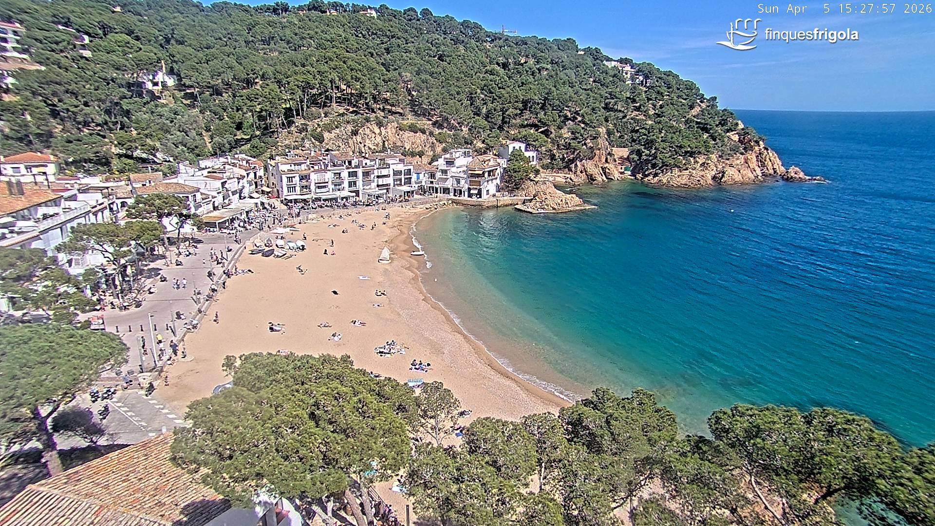 Webcam de Tamariu playa