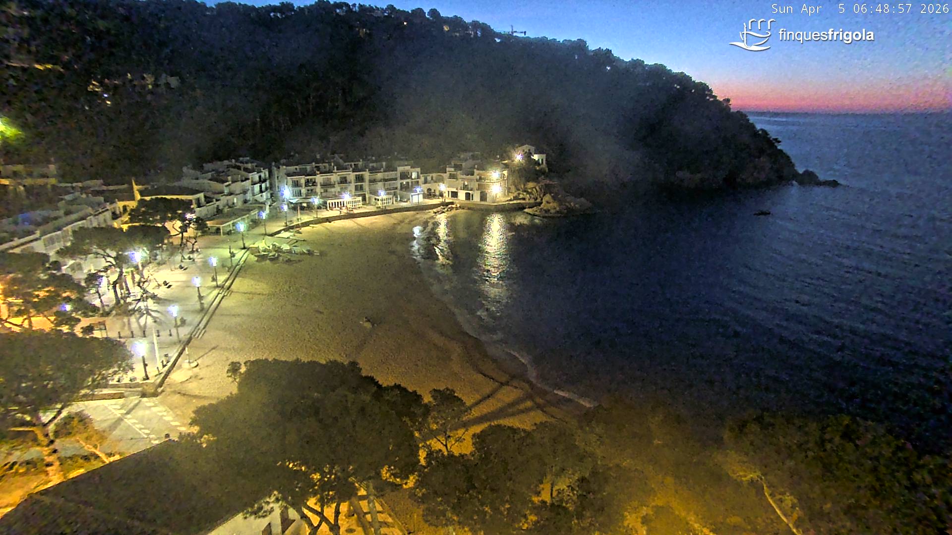 Webcam de Tamariu playa