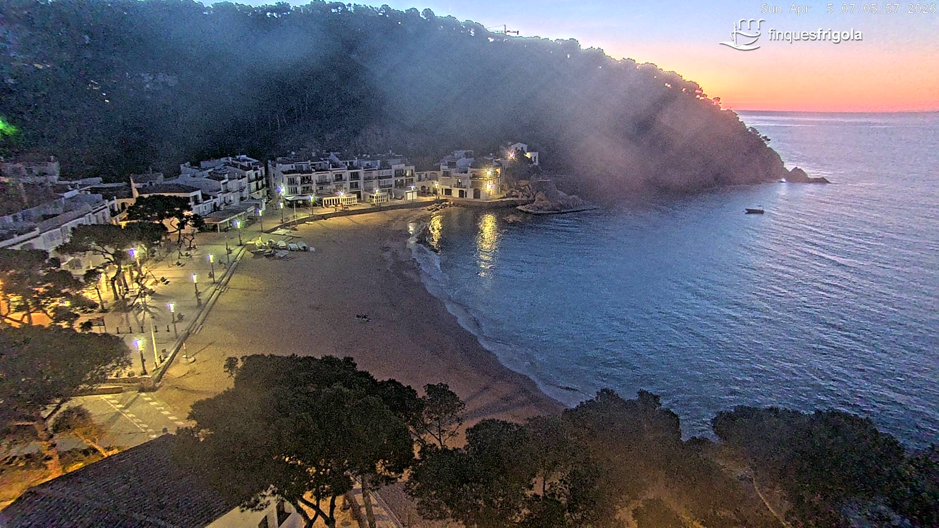 Webcam de Tamariu playa