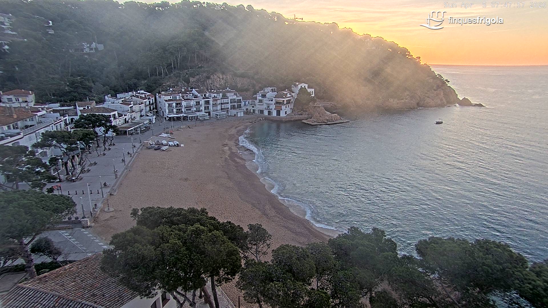 Webcam de Tamariu playa