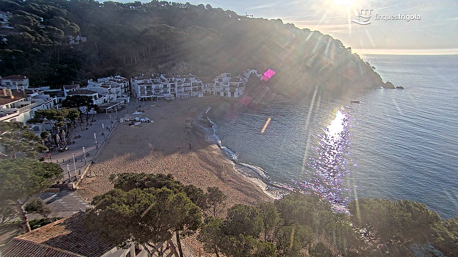 Webcam de Tamariu playa
