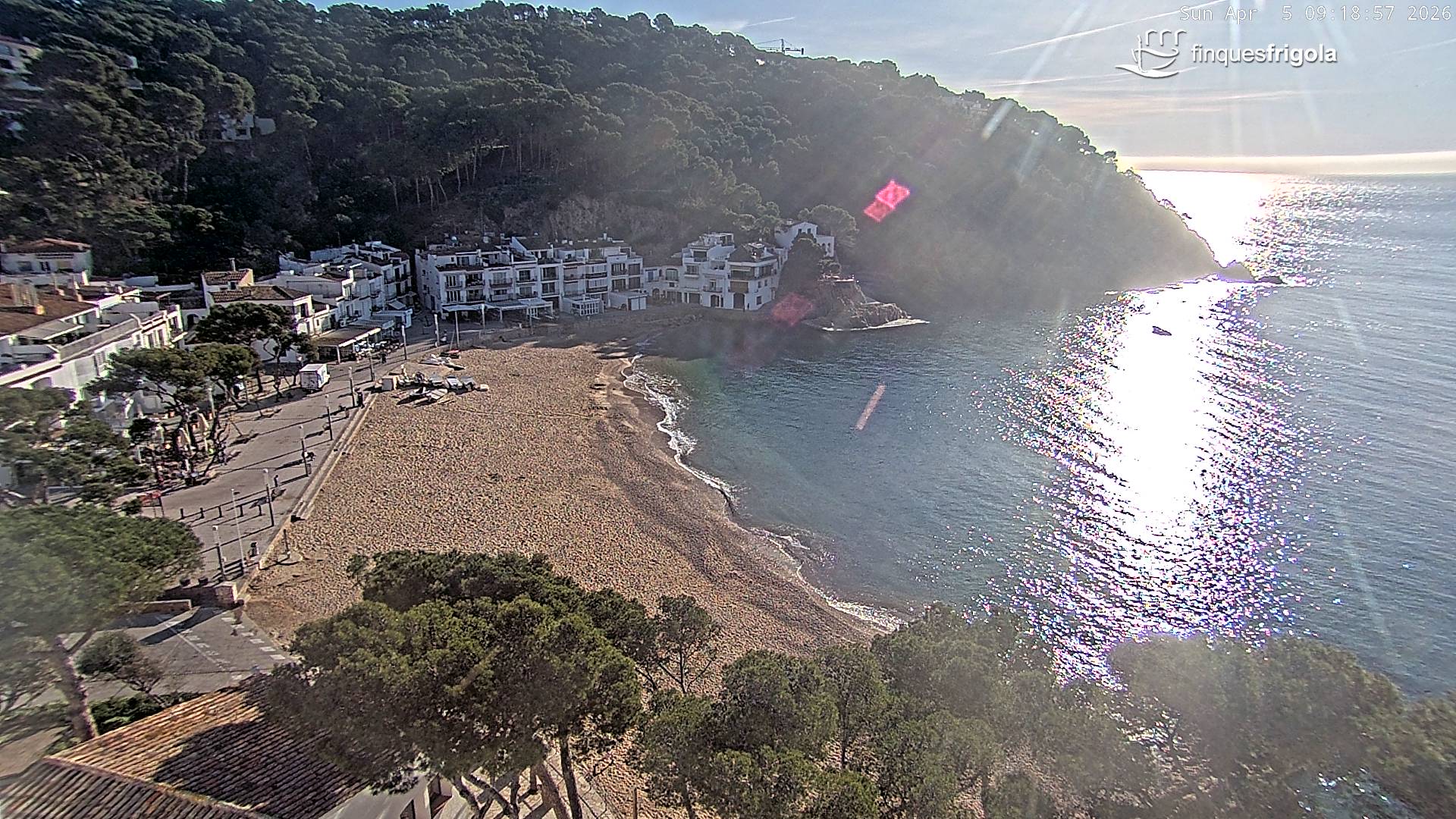 Webcam de Tamariu playa