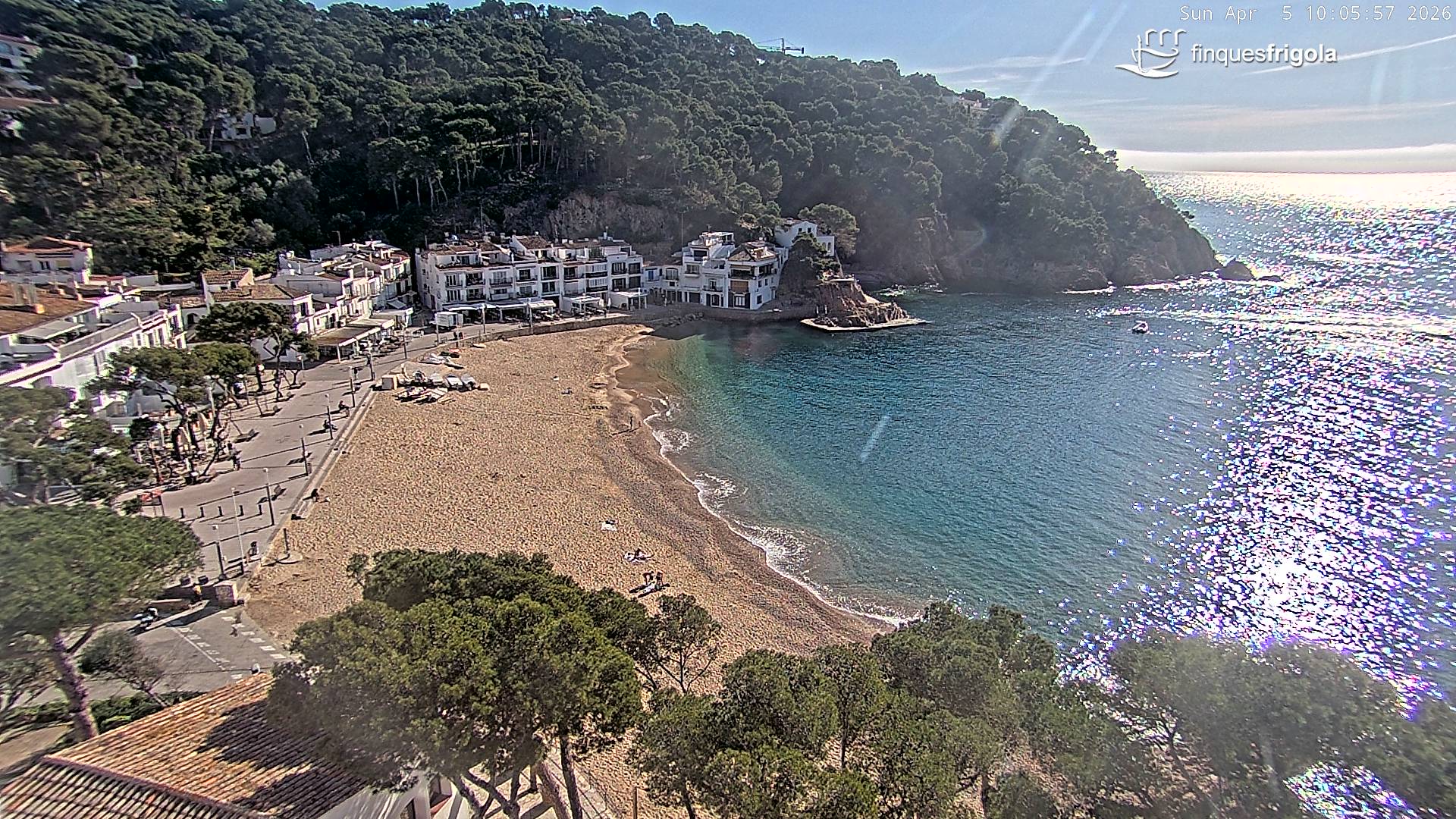 Webcam de Tamariu playa