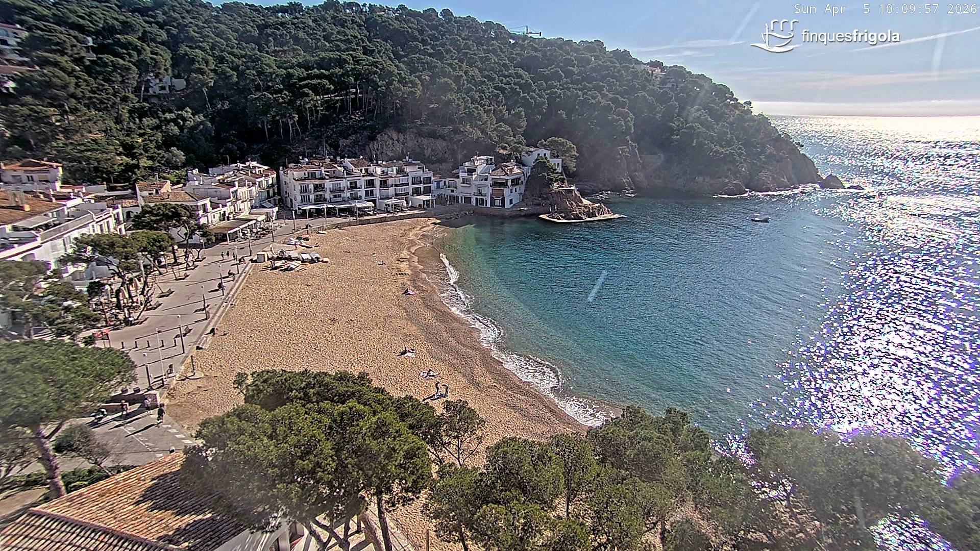 Webcam de Tamariu playa